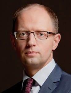 Ukraine's Prime Minister Arseniy Yatsenyuk. (Photo credit: Ybilyk)