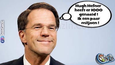 Rutte vs. Hugh Hefner