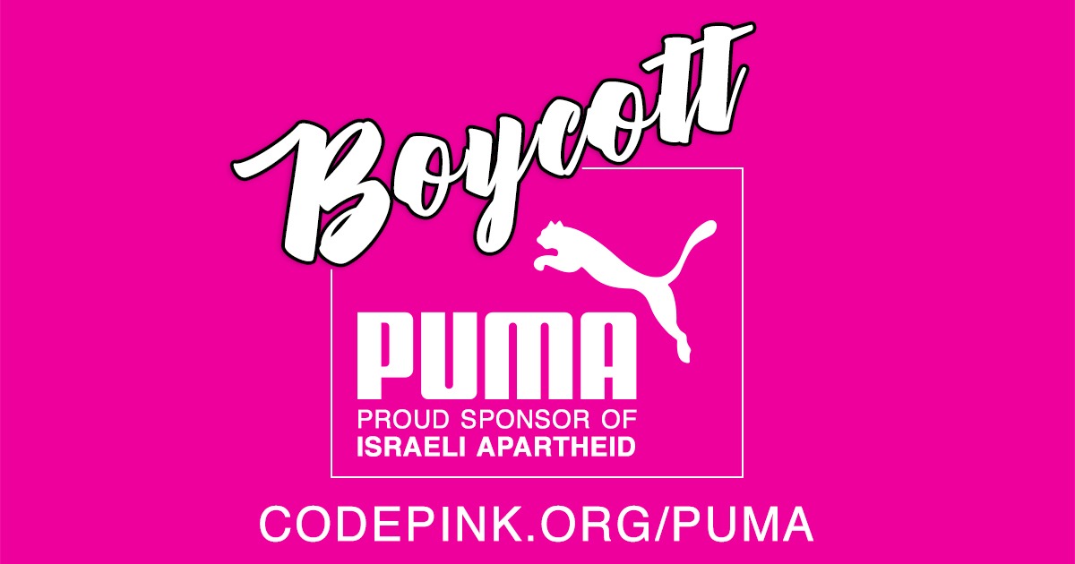 PUMA, boycot deze voetbalsponsor van Israëlische apartheid