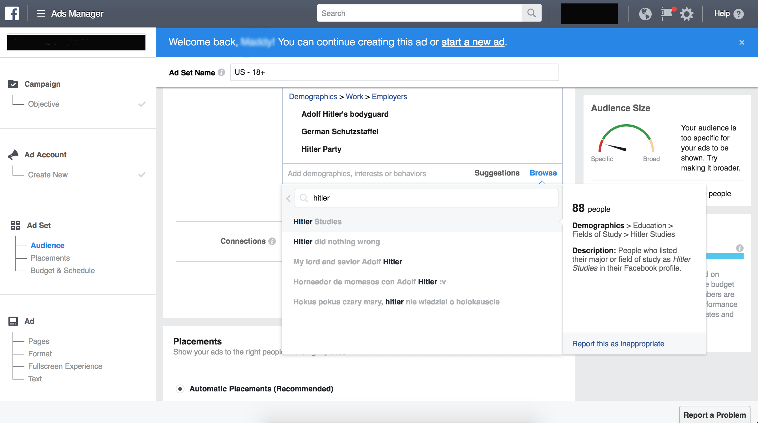 Facebook keurde advertenties goed die waren gericht op neonazi’s