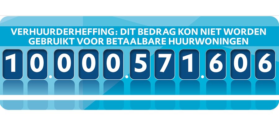 Kabinet Rutte 3 heeft record neergezet: meer dan 10 miljard gestolen van de huurders, die bovendien de huurverhoging per 1 juli moeten betalen