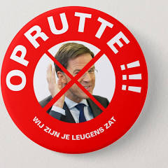 Protest button Mark Rutte